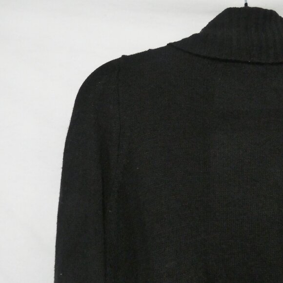 COSTA BLANCA | small | Black Open Front Knit Cardigan With Matching Belt - Picture 9 of 14